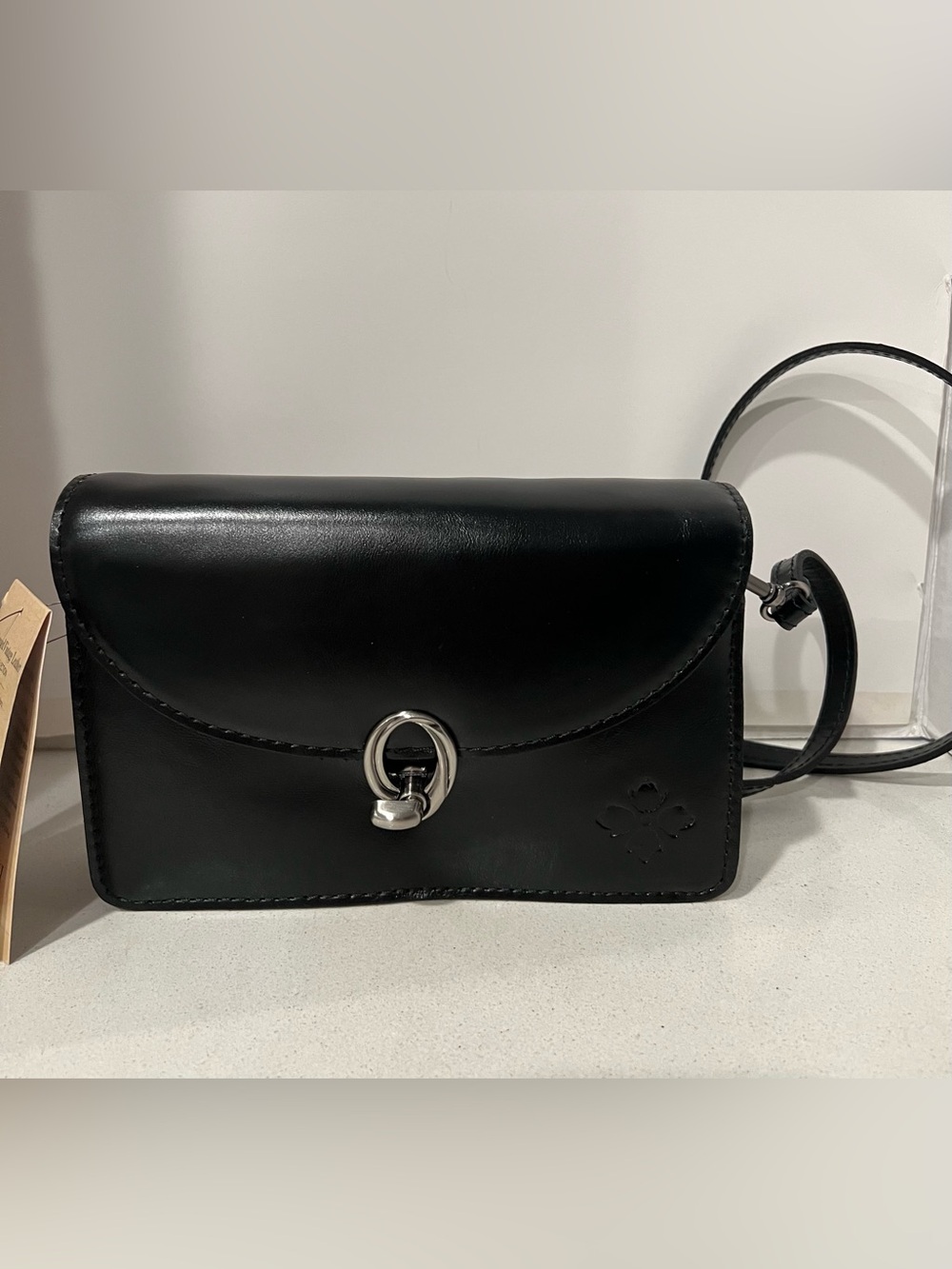 Patricia Nash Bella Leather Crossbody black - Picture 1 of 5
